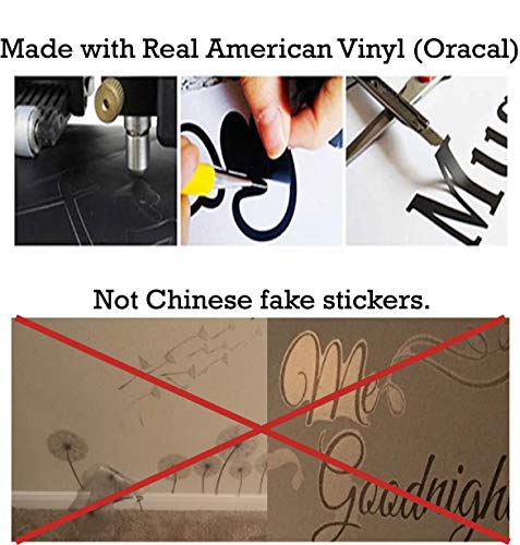 Anewdecals Personalized Custom Football Wall Decal - Choose Your Name - Numbers Custom Player Jerseys Vinyl Decal - Sticker Decor Kids Bedroom 9 (46X130 In) #TOP5