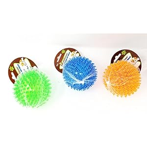   Dog-Toy-Spiky-Balls-KNOBBY-35-3-Pack-Squeaky-Squeezy-Bouncy-for-Medium-to-Large-Dogs