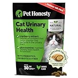 Cat Urinary Tract Health Crunchy & Creamy Chews - Promotes Healthy Digestion & Normal Bladder Function with Cranberry, Antioxidants, & Probiotics - Gut + Bladder Support Supplement (30 Day Supply)
