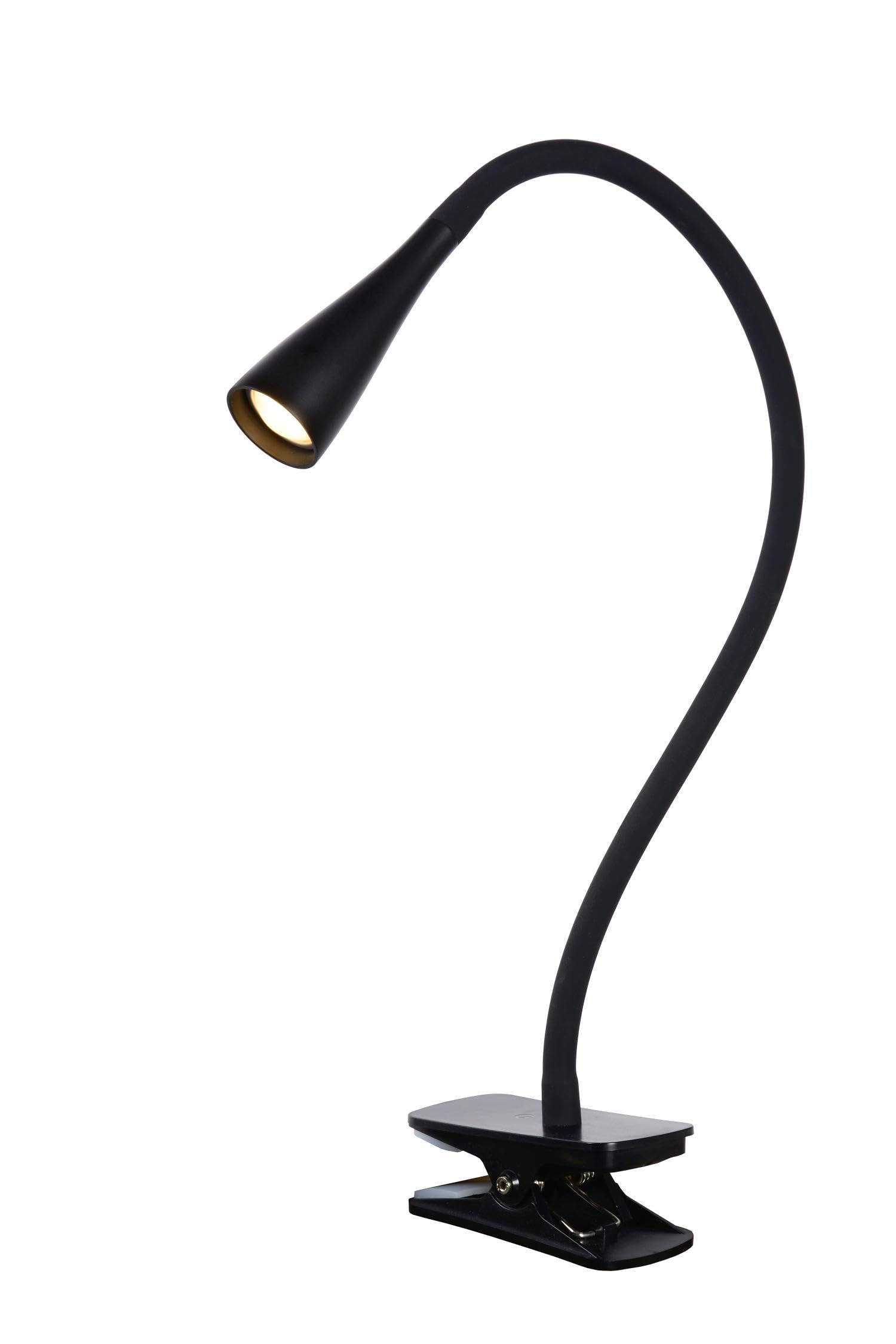 LUCIDE ZOZY - Klemmleuchte - LED 3 StepDim - 1x4W 3000K - Schwarz