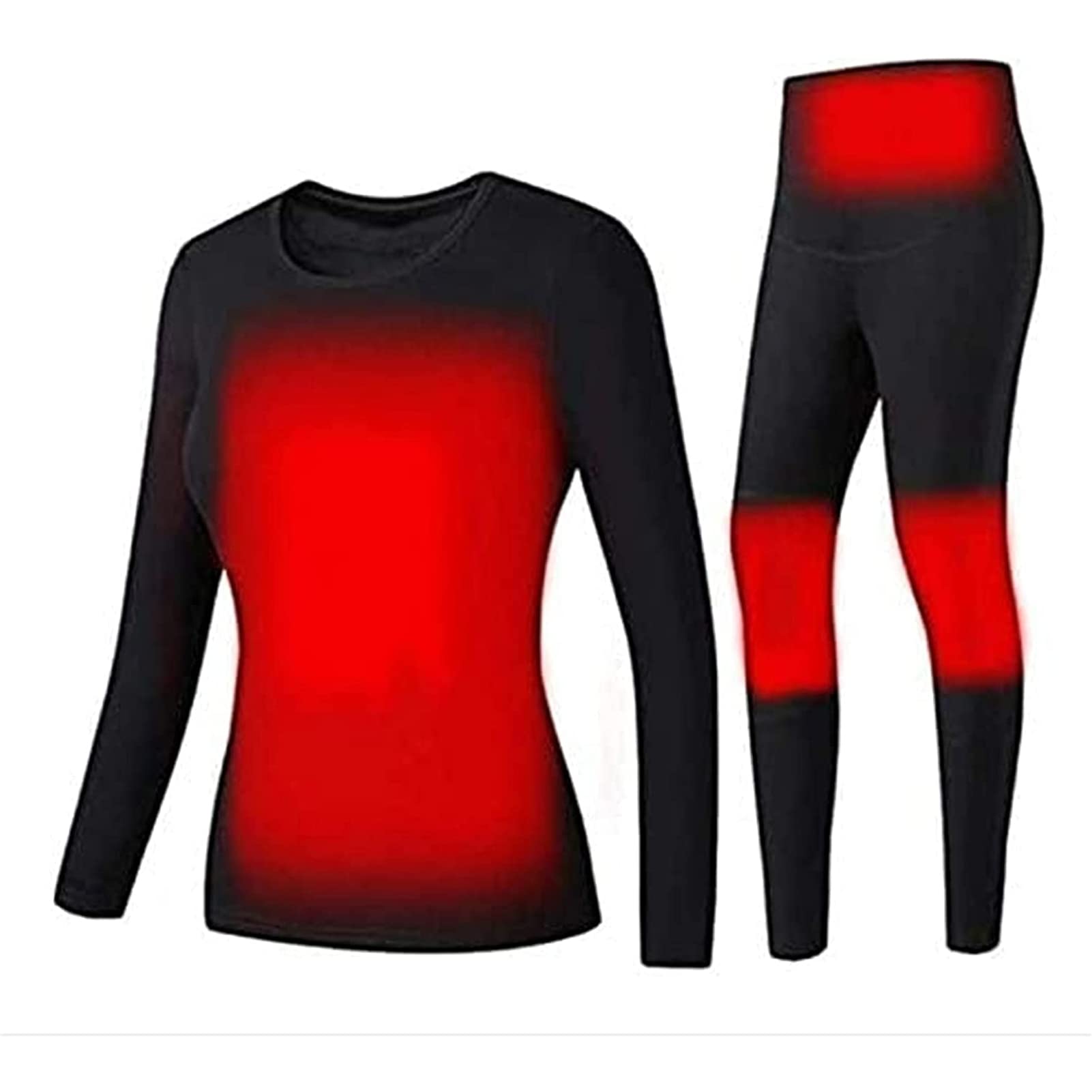 Set di biancheria intima riscaldante USB da uomo e da donna, magliette e pantaloni riscaldati elettrici, biancheria intima termica, vestiti caldi, giacca da sci per moto, biancheria intima con 3 tem