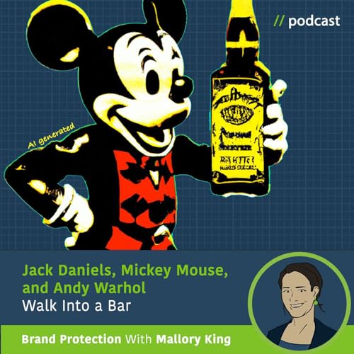 Jack Daniels, Mickey Mouse, and Andy Warhol Walk Into a Bar Podcast Por  arte de portada