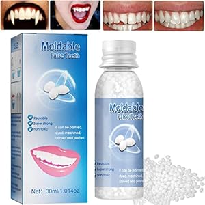 Tooth Repair Granules, Teeth Repair Kit, Tijdelijke Tandreparatiekralen voor Missing Broken Teeth, Fitting Beads Teet, Provisorische tandvervanging, Instant Fineer Tandenset Prothese (1)