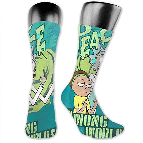 Lsjuee Rick & Morty Calcetines cómodos Calcetines cálidos Calcetines deportivos cómodos