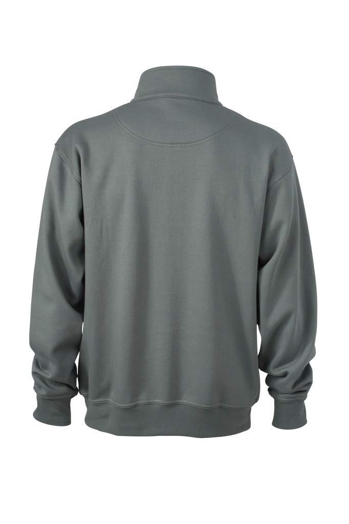 James & Nicholson Herren Sweatshirt Sweatshirt Workwear Half Zip Sweat