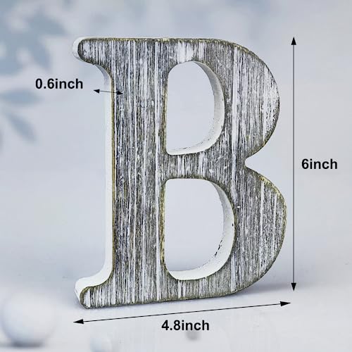 Lettres en bois brut de 15,2 cm faciles a peindre sans echardes - 3
