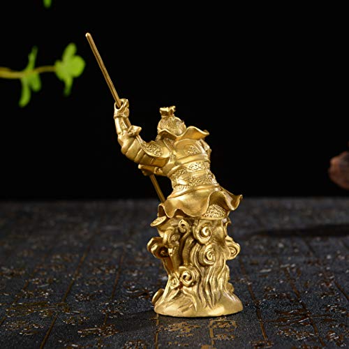 Figura decorativa de Mono de Bronce chino Sun Wukong miniatura 6