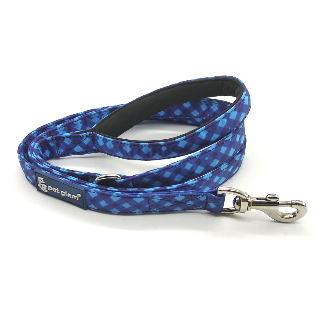 Pet Glam-Soft Dog Leash for Small Medium Large Dogs-Bailey Blue-with Padded Handle-5 Ft Long 1 inch Wide (B0B4PTWP6K) Amazon Price History, Amazon Price Tracker