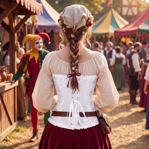 Image of frawirshau Women's Overbust Costume Corset Renaissance Victorian