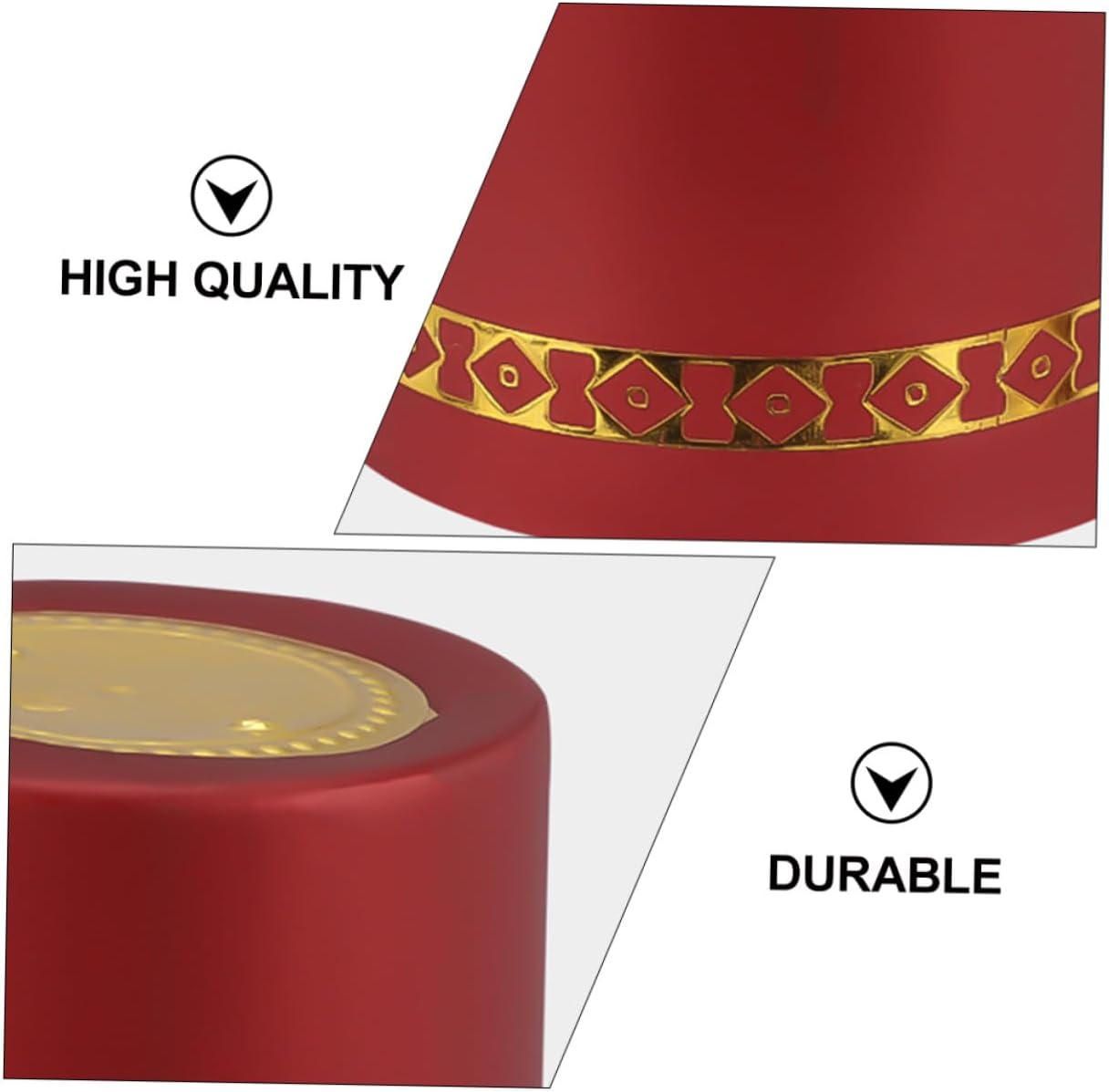Wine Sealing Films Pvc Heat Shrink Caps with Easy Tear Line Red Lace Design 15 Size, 150pcs Bottle Seals for Home Wine Decor and Bottling Use
