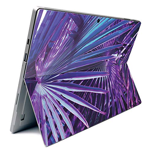 Image of MightySkins Carbon Fiber Skin for Microsoft Surface Pro 7 - Neon Palms | Textured Carbon Fiber Finish | Easy to Apply, Remove, and Change Styles | Made in The USA