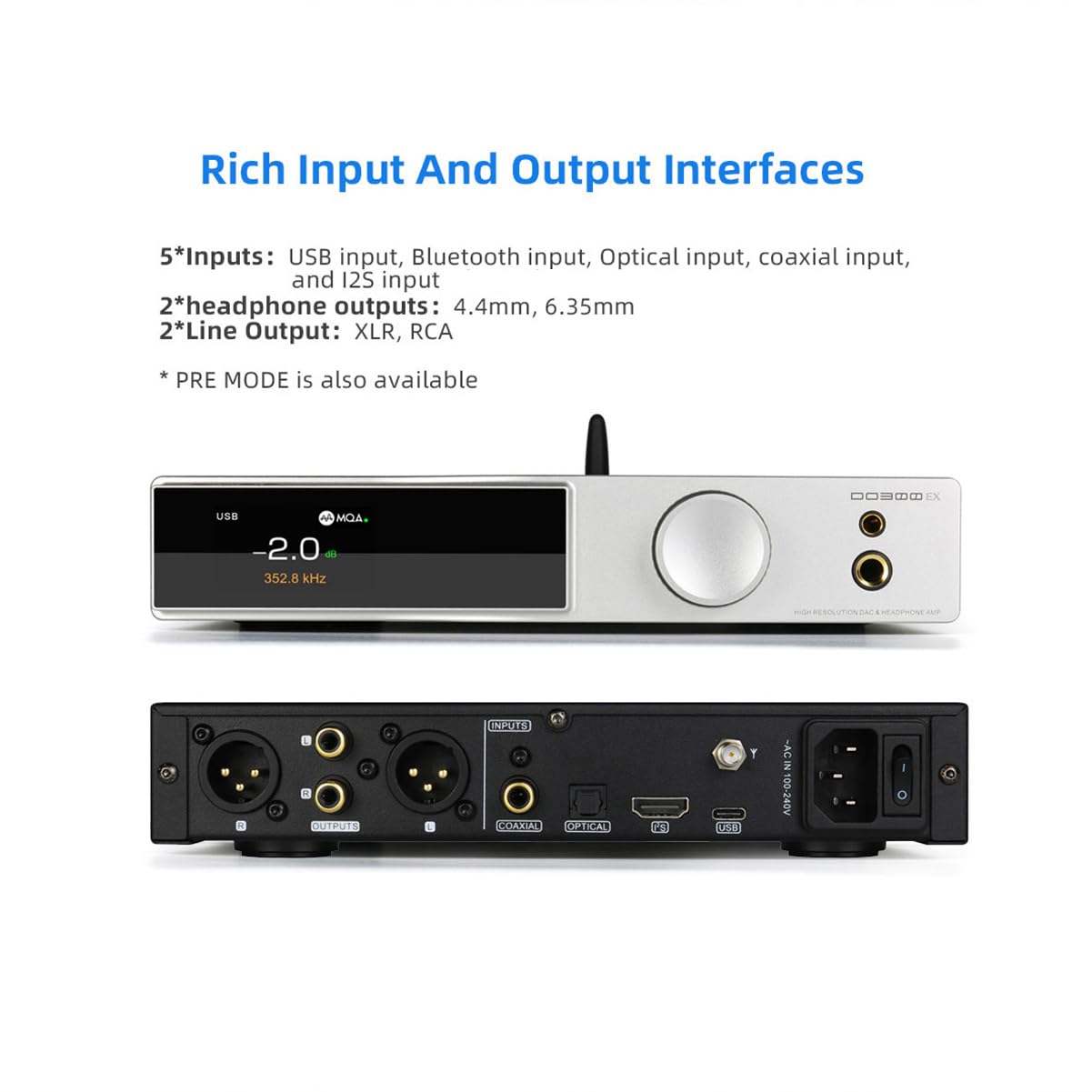 Smsl Do300ex Ak4499ex Ak4191 Dac Studio Quality Mqa Dac Xmos 