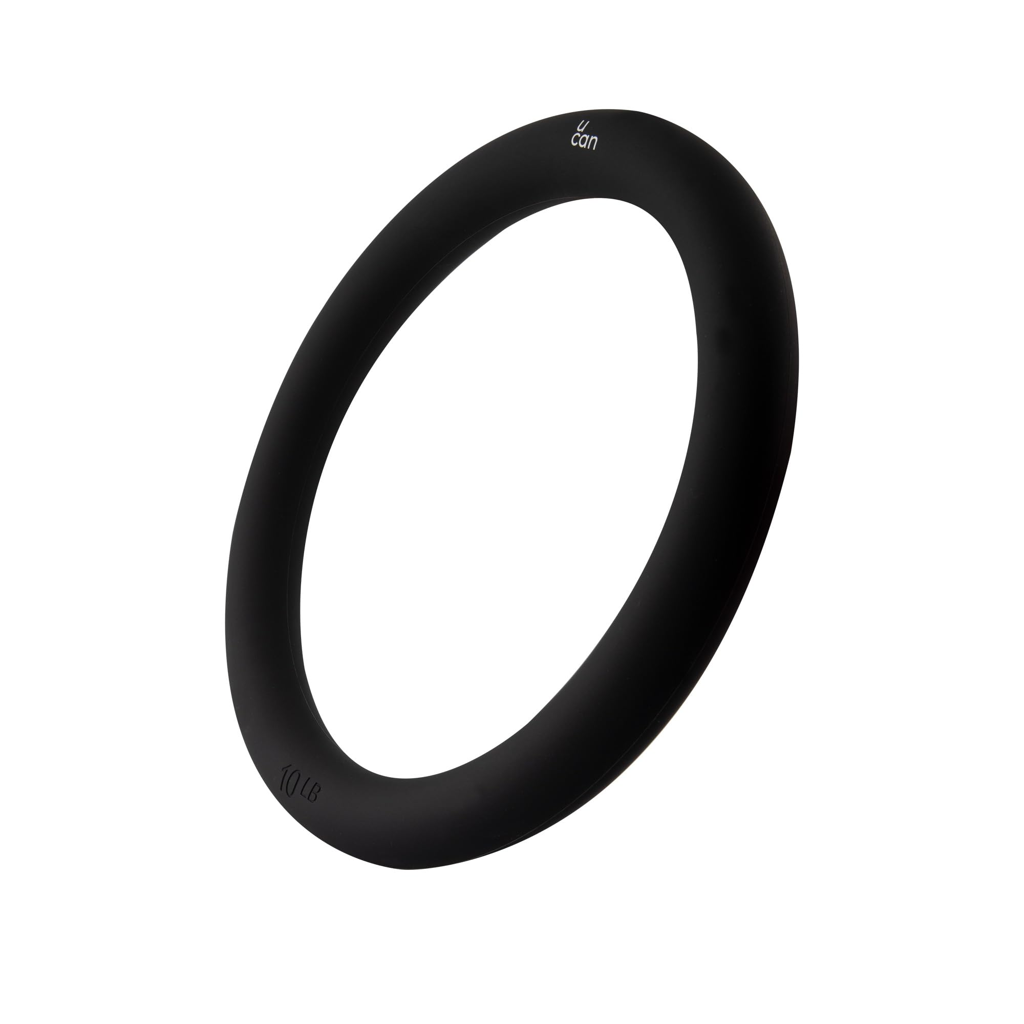 U can Gewichtsringe aus Silikon für Training, Widerstandsringe für Yoga, Pilates und Fitness, strafft Arme, Beine und Bauch, kompaktes Zubehör für Zuhause oder Fitnessstudio (Schwarz, 4,5 kg)
