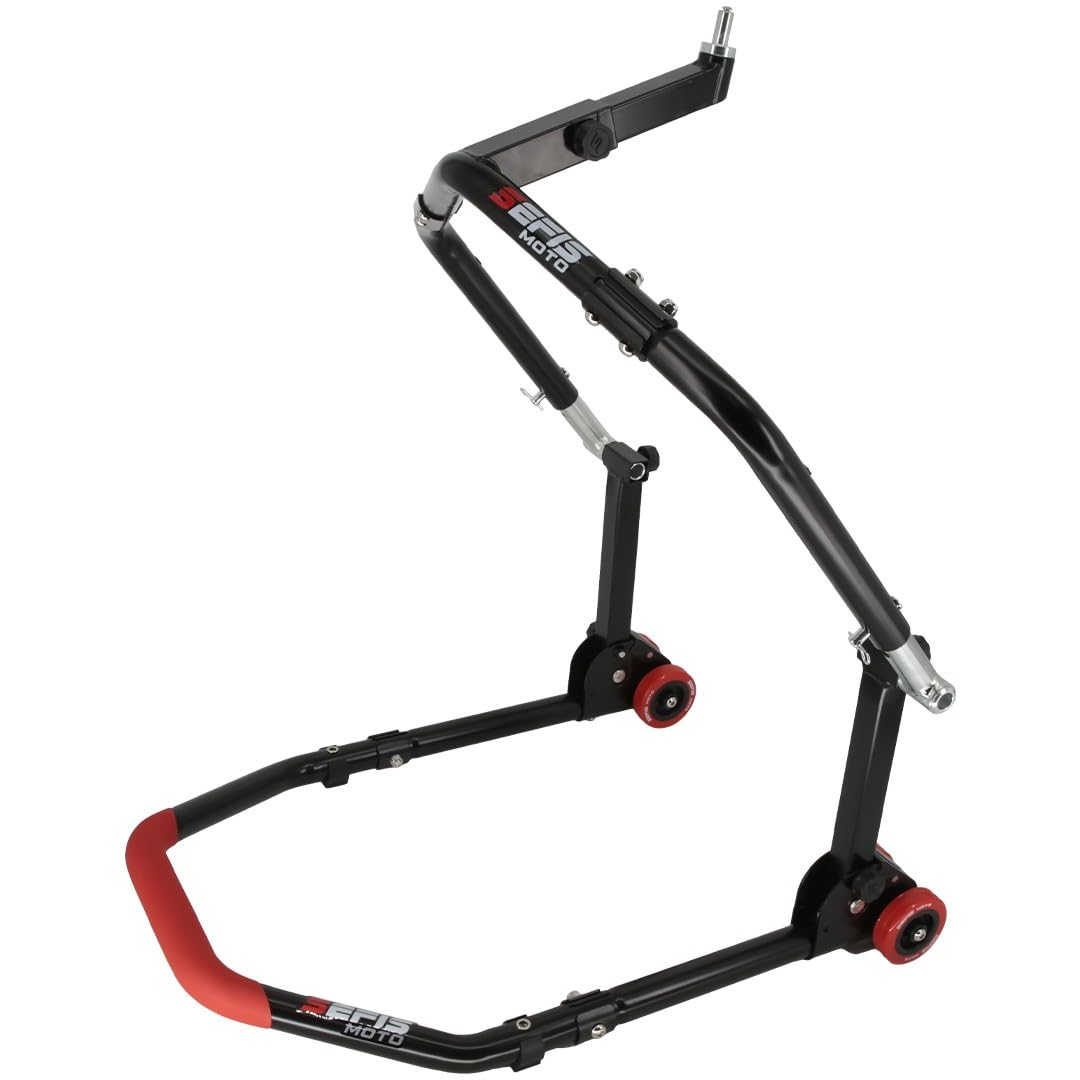 SEFIS M20 klappbarer Motorradständer Lenkkopf Set Vorderrad Motorradheber Serviceständer Front Motorrad montageständer vorne Motorrad ständer Set Motorrad aufbocken