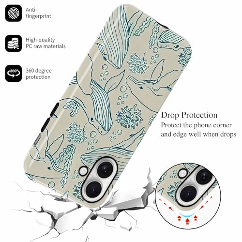 Coque iPhone 17 baleine requin ocean en TPU souple antichoc - 5