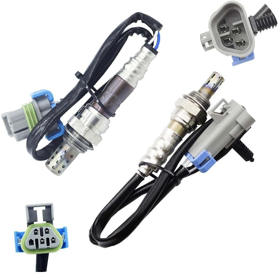 2X Oxygen O2 Sensor for Chevrolet & GMC & Hummer & Isuzu 2007-2012 Colorado Canyon H3 H3T (Only fit L4/L5Egine) ; 2007-2009 Ascender I-290 I-370 9-7X Upstream +Downstream