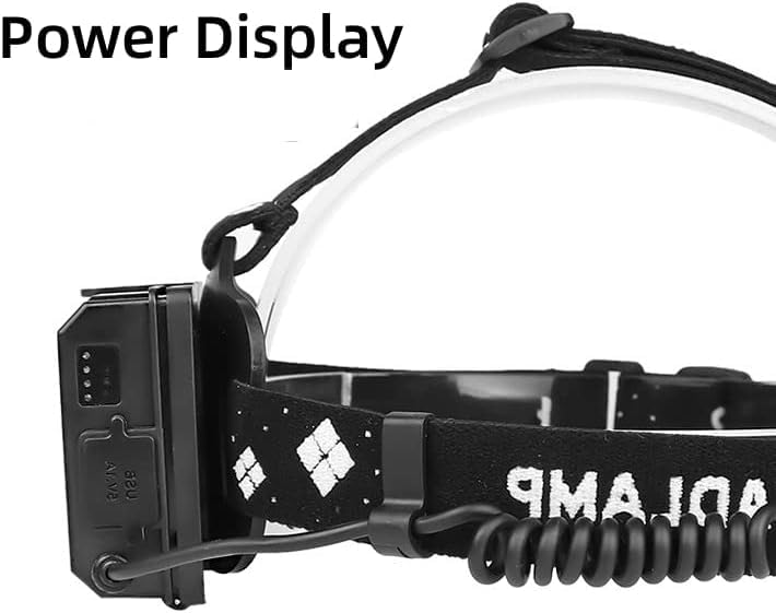 Linterna frontal LED recargable impermeable que evita caídas en senderismo y camping nocturno 6