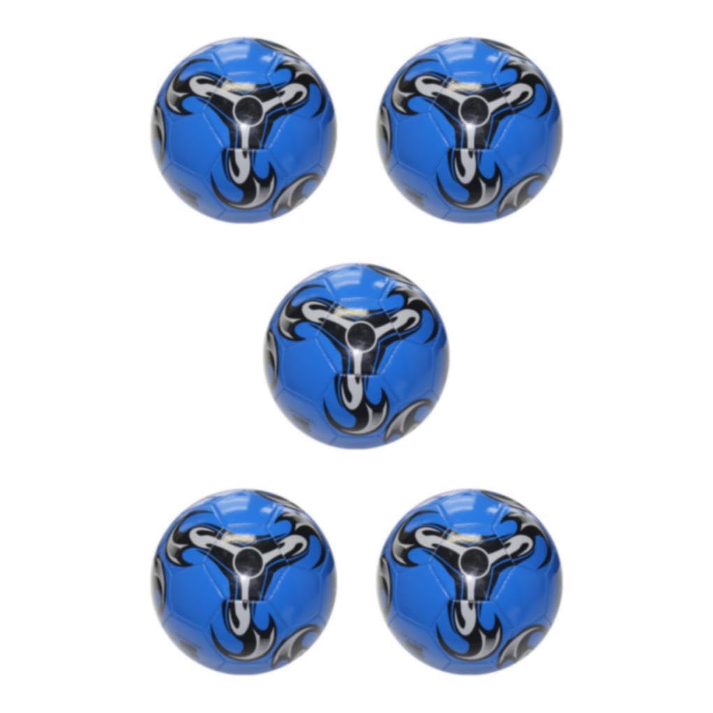 5 Set di Palloni da calcio realizzati in PVC ad ampia applicazione durevoli e inodori per il calcio Calcio sportivo a prova di esplosione della scuola media 1 Blu