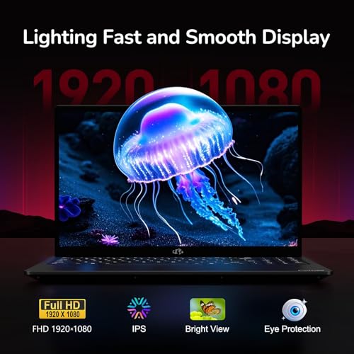 Image of NIMO 15.6 inch IPS FHD-Gaming-Laptop, 8 Cores AMD Ryzen 7 6800H 64GB DDR5 RAM 1TB SSD (Beat i7-12700H, Up to 4.7GHz) AMD Radeon 680M GPU-Computer with 100W GaN Type-C Backlit Keyboard Fingerprint