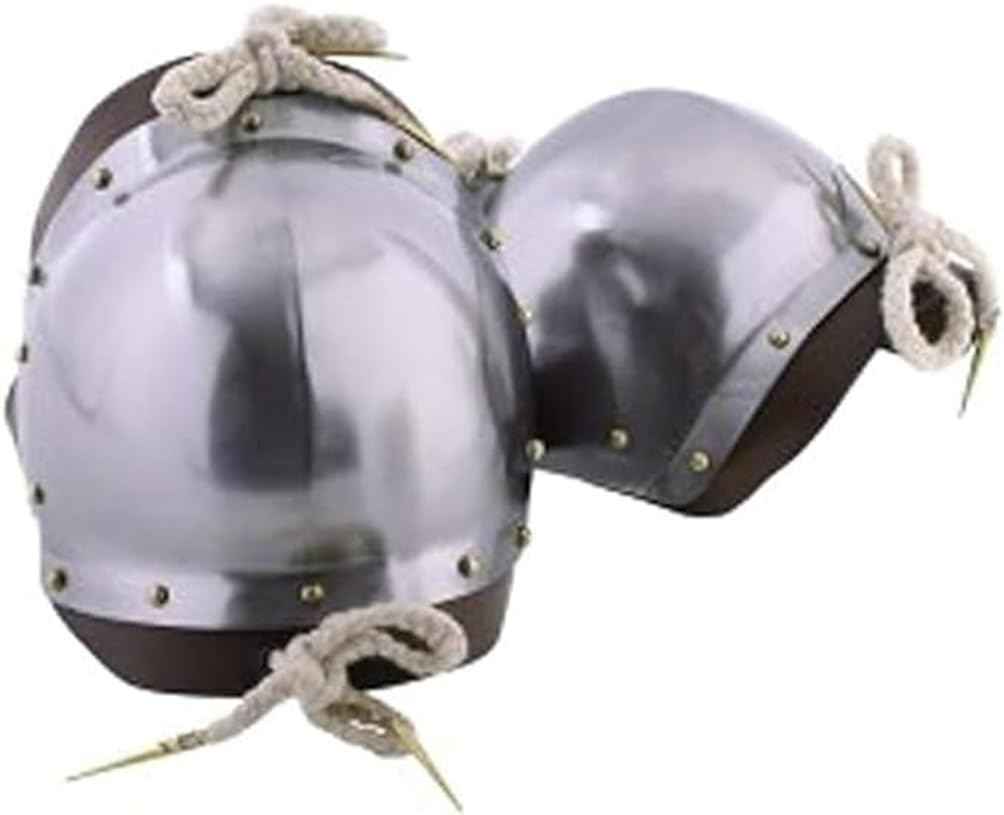 Mittelalterliche Knieschützer Paar Combat LARP Armour Silber