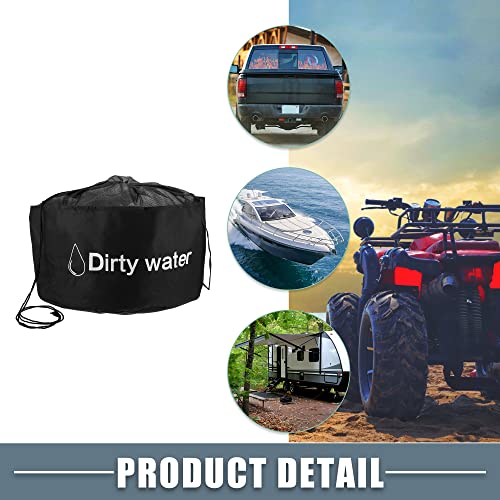 Image of RV Sewer Hose Storage Bag Waterproof RV Hose Storage Bag Organizer RV Accessories Bag Camper for Utility Bag Black