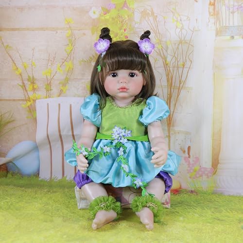 Muñeca Reborn Realista de 22 Pulgadas con Cuerpo de Vinilo miniatura 5