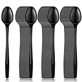 HMDZMR Plastic Spoons, 9' Long Handle Spoon, Sturdy Ice Cream Spoons, Disposable Spoons for Cocktail Stirring Dessert Milkshakes Ice Cream (36 Pack)