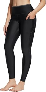 baleaf Women's Swim Pants Swimming Leggings High Waisted Sun Protection Swimsuits Bathing Suits UPF50+ with Pockets