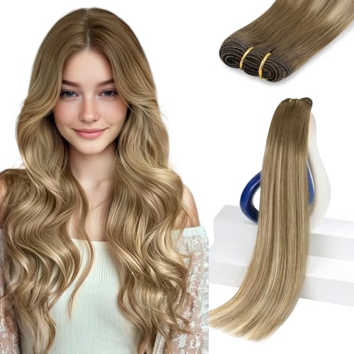 Sunny Hair Sew In Hair Extensions 18 Inch Light Brown