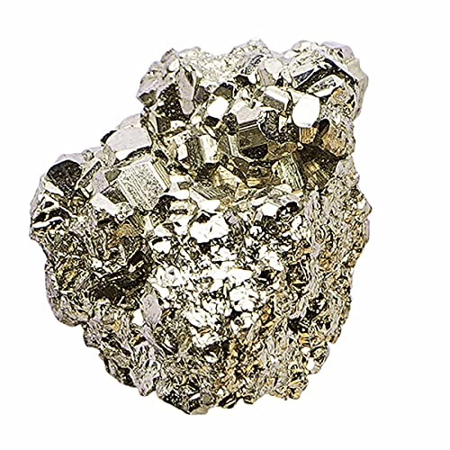 Image of Pyrite Stone Original Cluster (350-400 Grams) | Raw Rough Cluster Peru For Wealth & Business Luck | Reiki Crystal Pyrite Stone Increased Willpower & Manifestation | Use Working Table Decor
