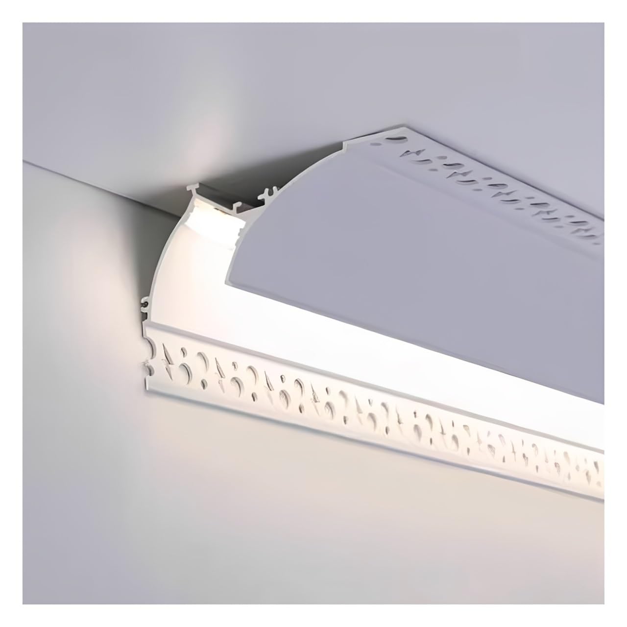 Perfil LED de aluminio premium para cornisas decorativas y diseño de interiores exclusivo 8