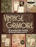 Design Theme: Dive into the mystical world of magick and witchcraft with this vintage grimoire scrapbook paper. Each of the 18 double-sided sheets features enchanting designs that are perfect for your scrapbooking, decoupage, and paper crafting proje...