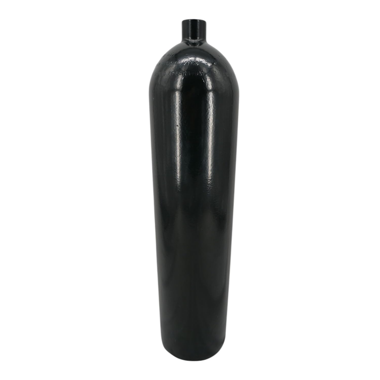 Stahlflasche/Tauchflasche 7 Liter 232 bar 140mm M25x2 ohne Ventil schwarz