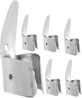 GOOHOCHY 6Pcs metal bass picks metal finger thumb picks guitar pick holder banjo guitar picks thumb finger picks plectrum metal ukulele picks finger cot Multifunction Stainless steel