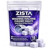 ZISTA Washing Machine Cleaner Tablets with Lavender Scent 15 Pcs