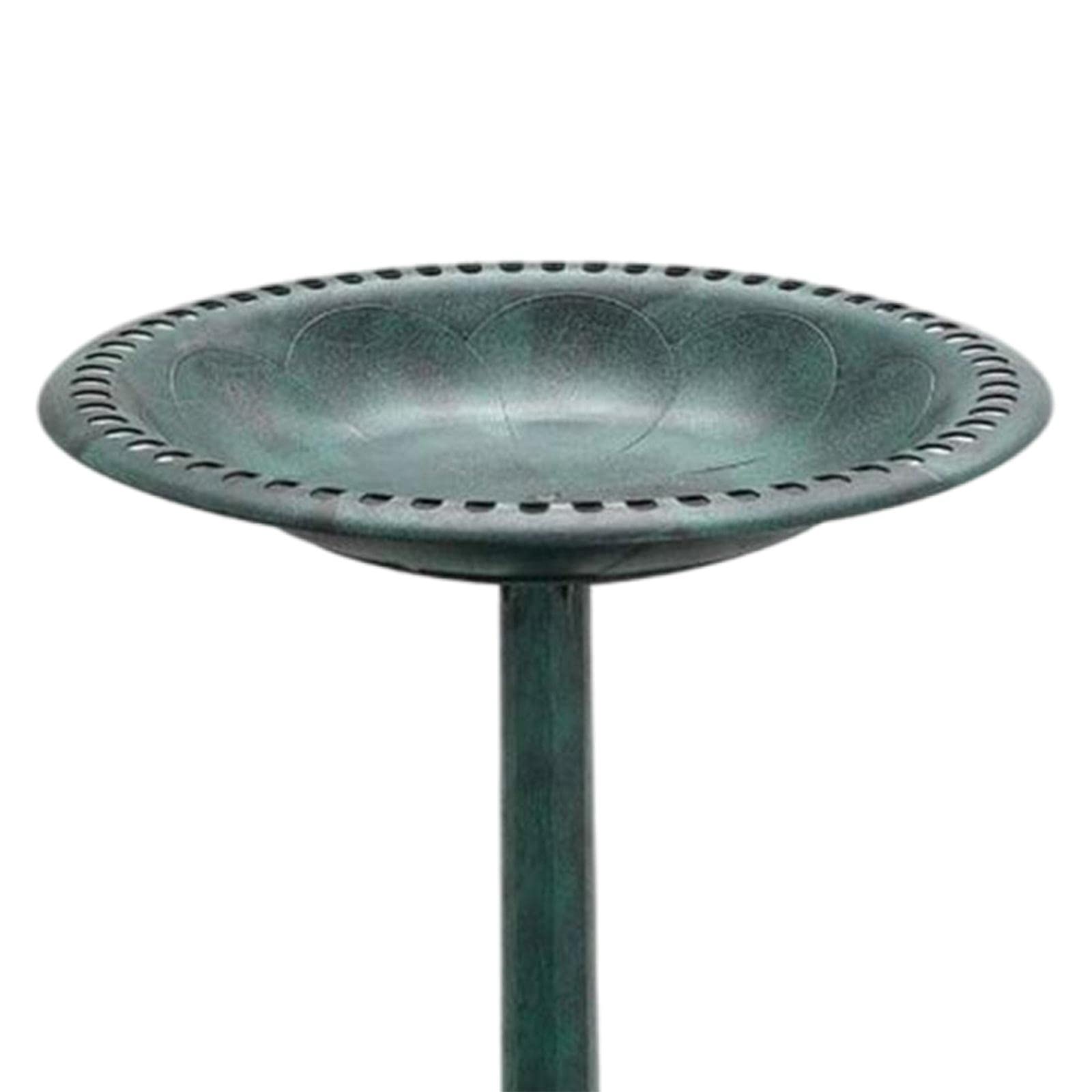 Rustikale, Stehende Vogeltränke Im Outdoor Design – Wetterfest Und Leicht – für Garten, Rasen, Terrasse Und Balkon, Grün