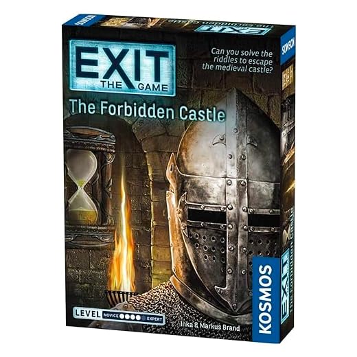 Thames & Kosmos - Exit: The Forbidden Castle - Level: 4/5 - Unique Escape Room Game - 1-4 Players - Puzzle Solving Strategy Board Games for Adults & Kids, Ages 12+ - 692872