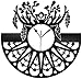 BBNNN Orologio da Parete con Dischi in Vinile Orologio da Parete in Vinile con Piuma Decorazione della Stanza degli Amici 12 Pollici