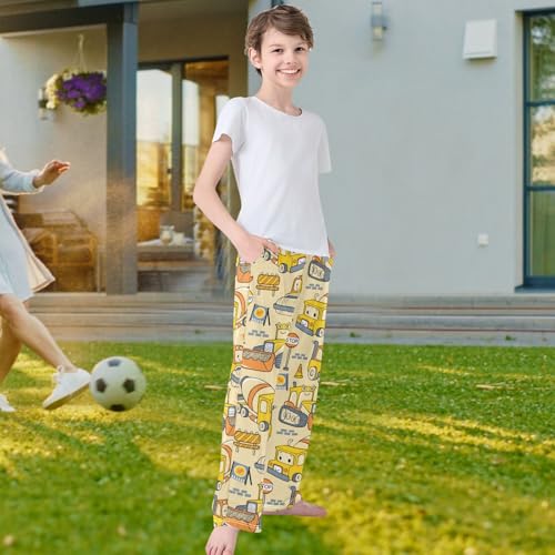 visesunny Boys' Pants Jogger Pants Elastic Waist Funny Cute Animal Pattern Long Bottoms Trousers with Two Pockets Size S-XL4