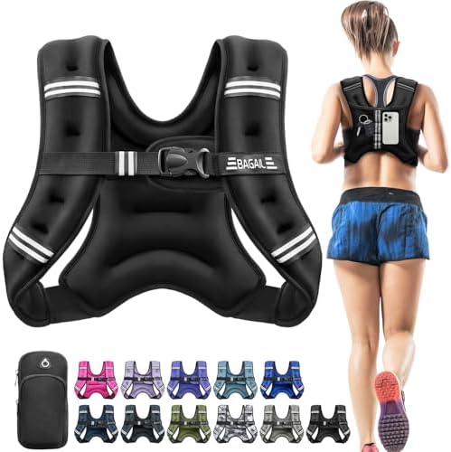 BAGAIL Weighted Vest, 5lbs/8lbs/10lbs/12lbs/15lbs/20lbs/25lbs/30l...