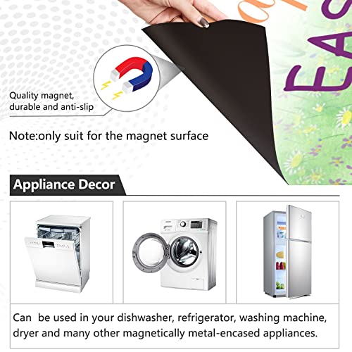 Jumbear Easter Rabbit Dishwasher Magnet Cover, Reuseable Refrigerator Magnet Cover Decal Fridge Microwave Stickers Hoilday Party Decor, 23 X 26 Inch #TOP1
