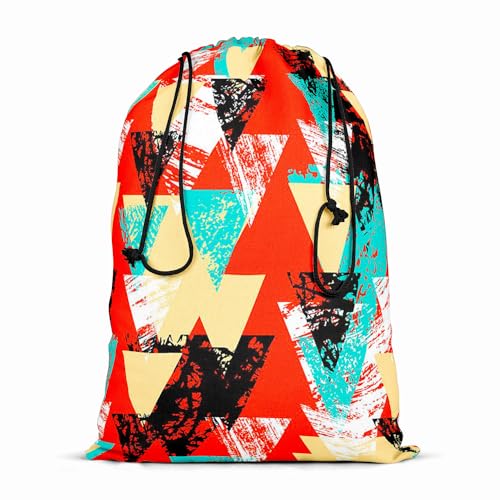 Image of ArtzFolio Triangled D2 | Reusable Sack Bag | Bag for Gym, Storage, Vegetable & Travel