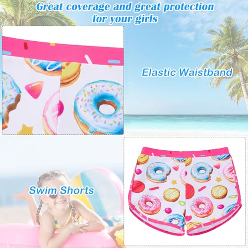 Image of TUONROAD Girls 2 Pieces Rash Guard Swimsuit Long Sleeve Tankini for 4-10 Years