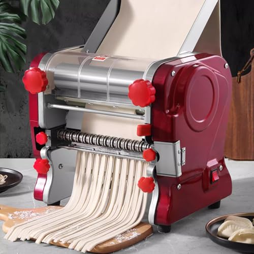 LEONEBEBE Commercial Electric Pasta Maker Machine – Stainless Steel Noodle Press with 3MM/9MM Dual