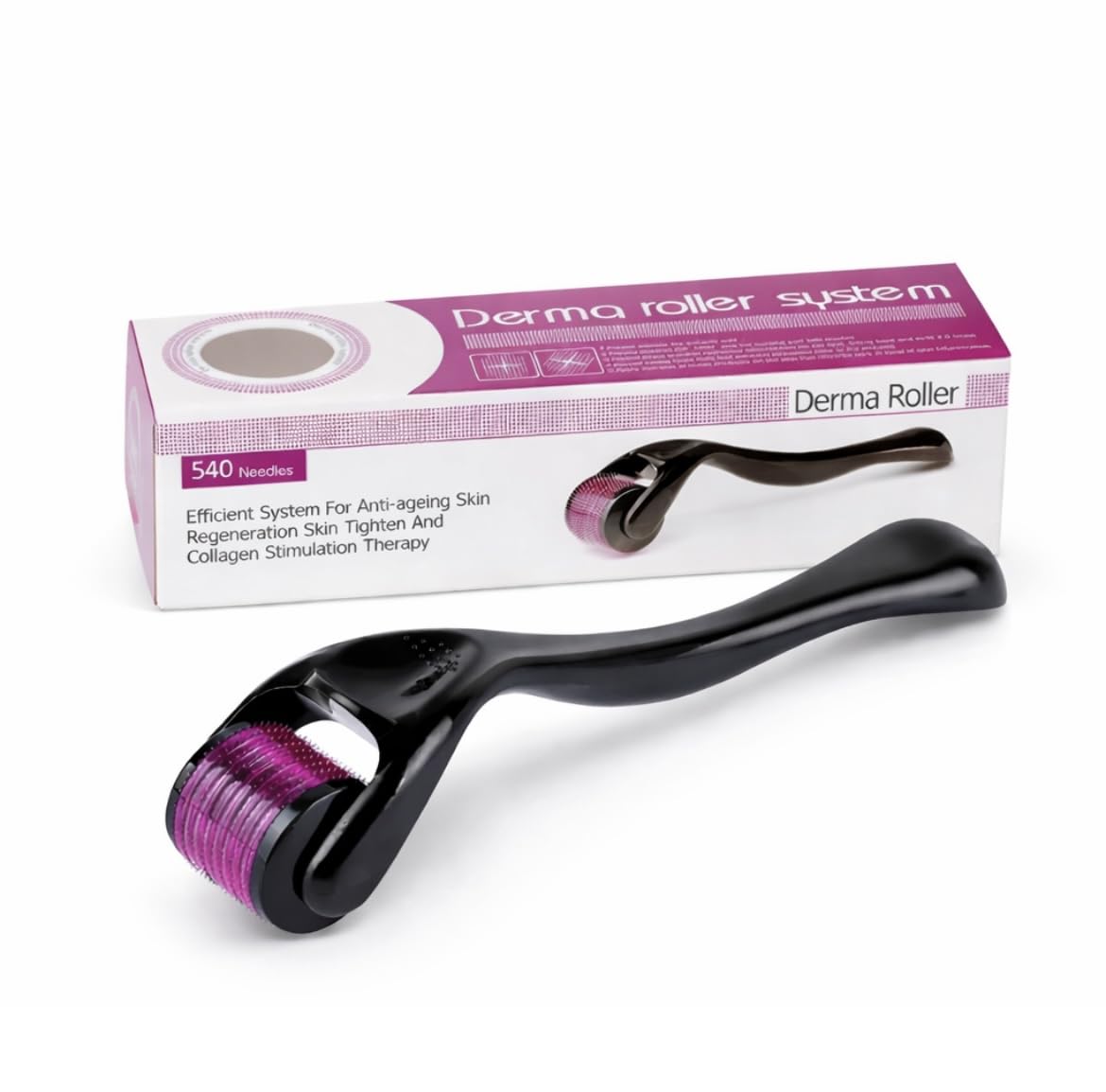 Derma Roller 0.5mm with 540 Stainless Steel Microneedles for Hair Growth, Thickening, Damage Repair, Follicle Activation, Acne Scar Reduction-image-47