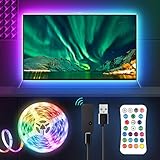 USB-Stromversorgung: Diese TV-LED wird über den USB-Anschluss des Fernsehgeräts mit Strom versorgt und kann synchron mit Ihrem Fernsehgerät ein- und ausgeschaltet werden. Sie können die Power Bank oder eine andere USB-Buchse auch zum Aufleuchten verwenden, sodass Sie sie auch im Freien verwenden können. Extrem schwache 5V USB-Stromversorgung macht die Dekoration sicherer.