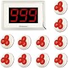 Retekess T114 Pager System, Wireless Calling System with 3 Call Modes and 6 Instant Tunes for Restaurant Bar Clinic