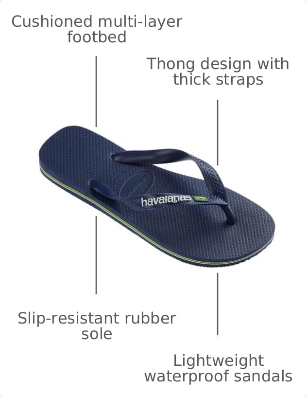 Image of Havaianas unisex Brazil Logo Sandals