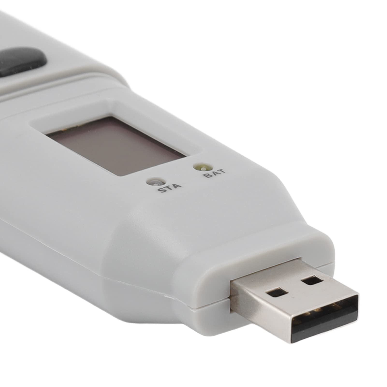 USB Temperatura Medidor de medición de humedad Higrómetro de termómetro portátil ABS para interiores al aire libre