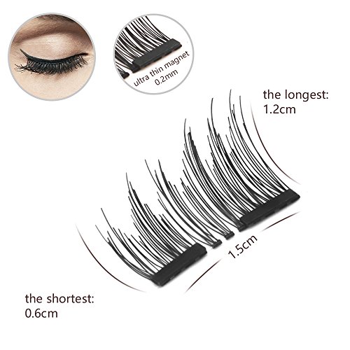 Qivange Ciglia Finte Magnetiche, ciglia finte